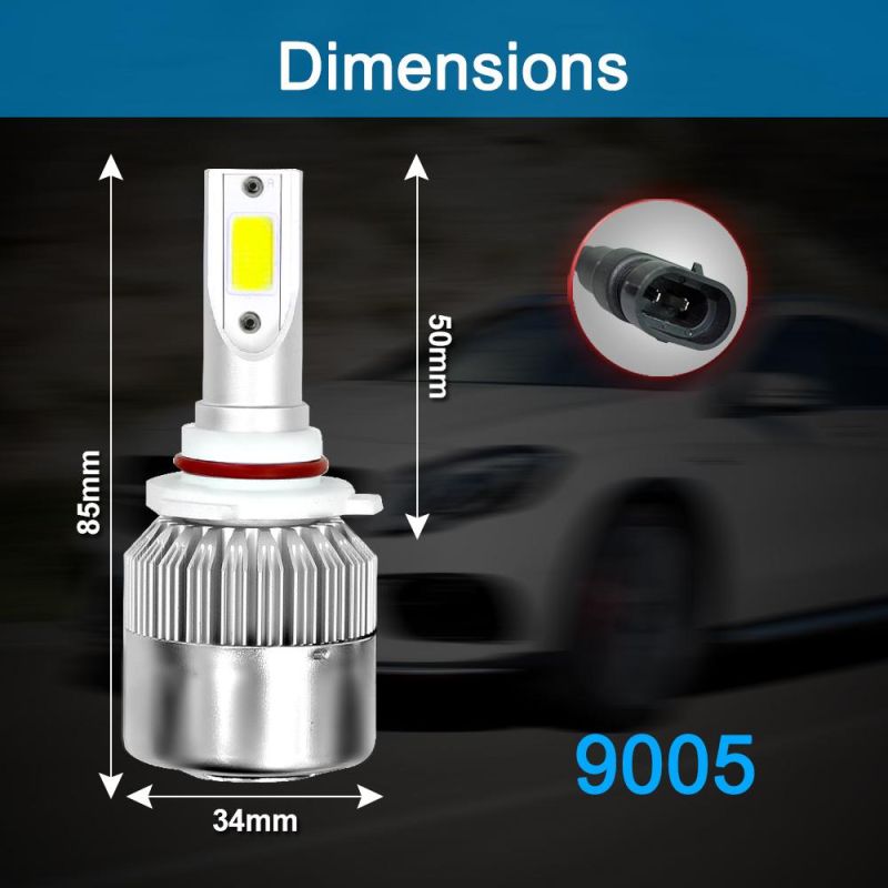 Wholesale Cheap 9005 Hb3 C6 LED Headlight Bulb 72W 8000lm