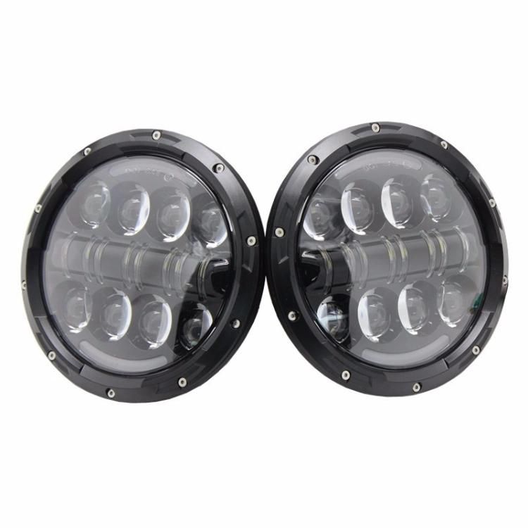 7 Inch Round Headlight for Wrangler Harley with DRL Turn Signal Jeep 7" 80W Headlights