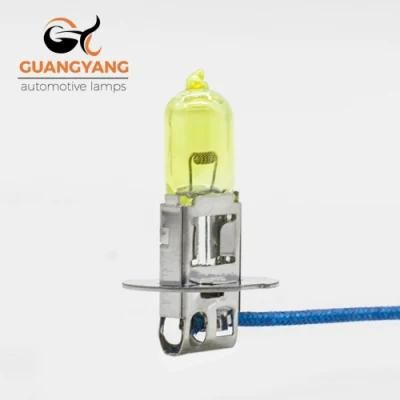 H3 24V 100W Yellow Color Halogen Bulb Car Headlight Lamp