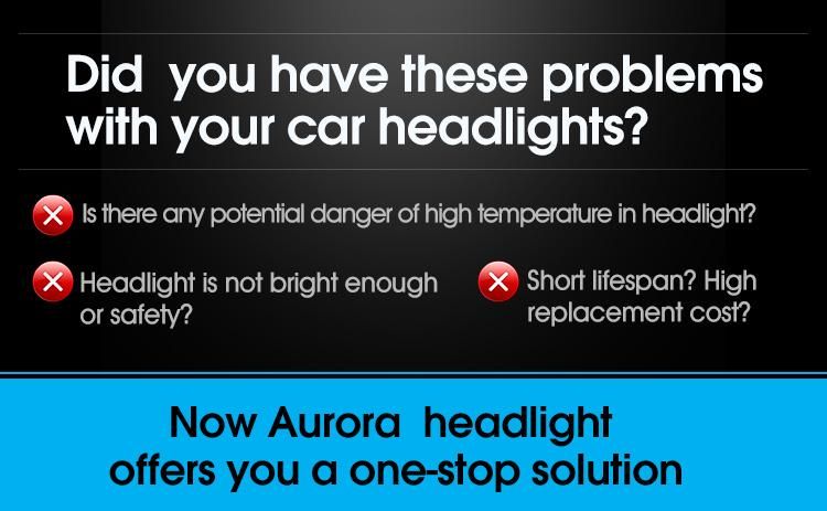 High Power 1+1 Design LED Headlight for Car