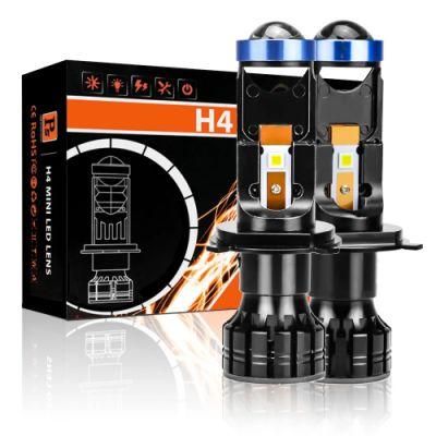 Car Headlight Mini Lens H4 H7 LED Projector Bulb Canbus P5 60W 6000K 12000lm 12V 24V Auto Headllight Spotlight High Low Beam