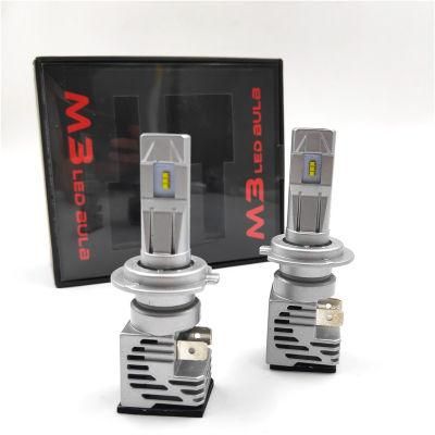 Popular Product Car LED Headlight Bulbs M3 Mini High Low Beam Zes Chips 60W 12000lm 6000K