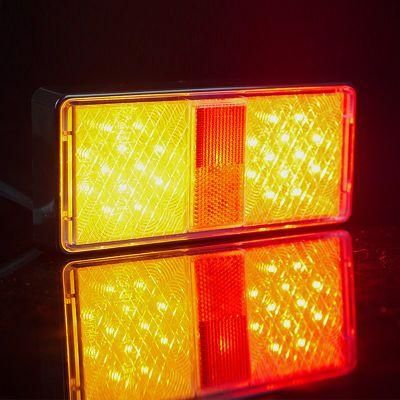 Manufacturer High Quality 10-30V Rectangle LED Trailer Truck Turn Stop Tail Reflector Combination Rear Lights for Truck