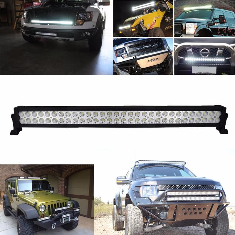 240W Double Row LED Amber White Flash Lightbar for Jeep