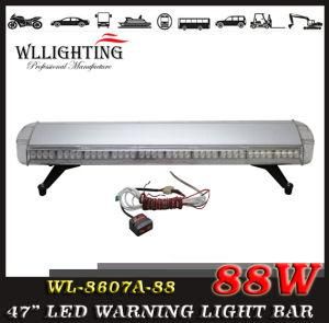 LED Police Emergency Super Bright Warning Light Bar 88W 47&quot;