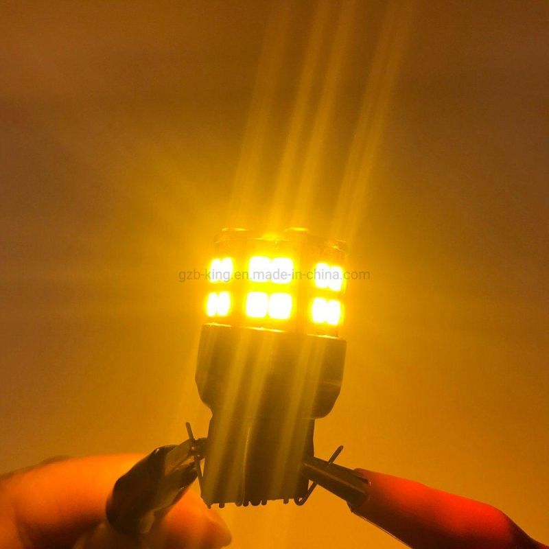 Amber 7443 T20 36SMD 2835 LED Turn Signal Light Bulbs