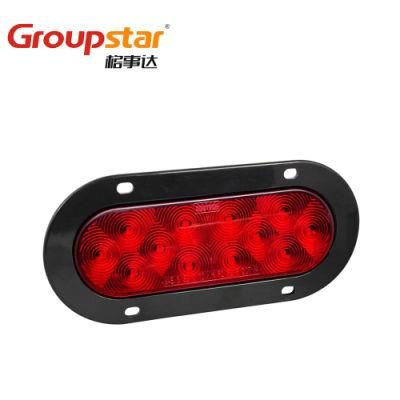 Good Supplier 24V 12V 6 Inch Oval Rear Signal Stop Tail Lamps Trailer Truck LED Lights LED Auto Light