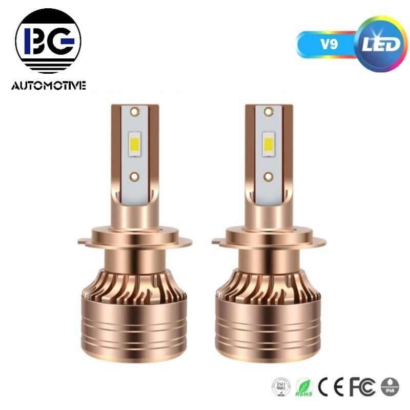 V9 LED Car Headlight Bulbs High Quality IP67 Waterproof High Beam H4 H11 Car LED Light Bulbs