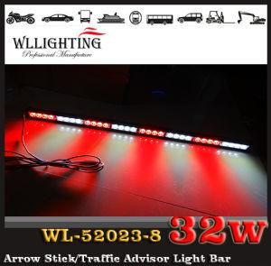 Red White Direactional Warning Light with Suction Cup