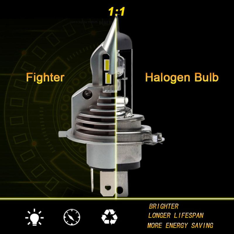 80W 8000lm H4 High Low Beam Csp Car Headlight LED Bulb 12V