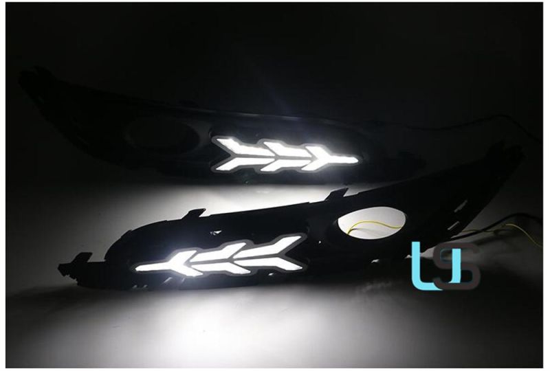 for Buick Regal 2014-2016 Tri-Color Reverse Daytime Running Lamp Brake Turn Signal Front Bumper Fog Light