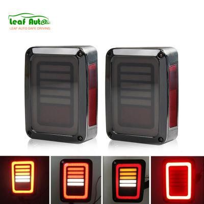 Smoked Jeep Wrangler LED Tail Lights for Jeep Jk Tj Lj Cj 12V Reverse Turn Signal Taillights