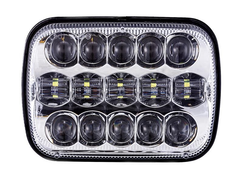 7X6 LED Headlamp Assembly Replacement 45W 5X7 Inch High Low Sealed Beam LED Headlight