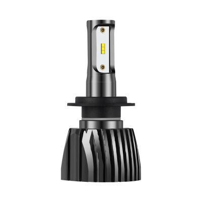2021 Newest Wholesale IP68 High 5500lumen Fanless Vehicle Auto 12V 24V H7 Car LED Headlight
