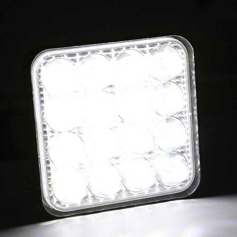 1PCS 12V 24V LED Car Work Light 16LED Spotlight Flood Work Light 48W 1000lm Car SUV LED Light Bar