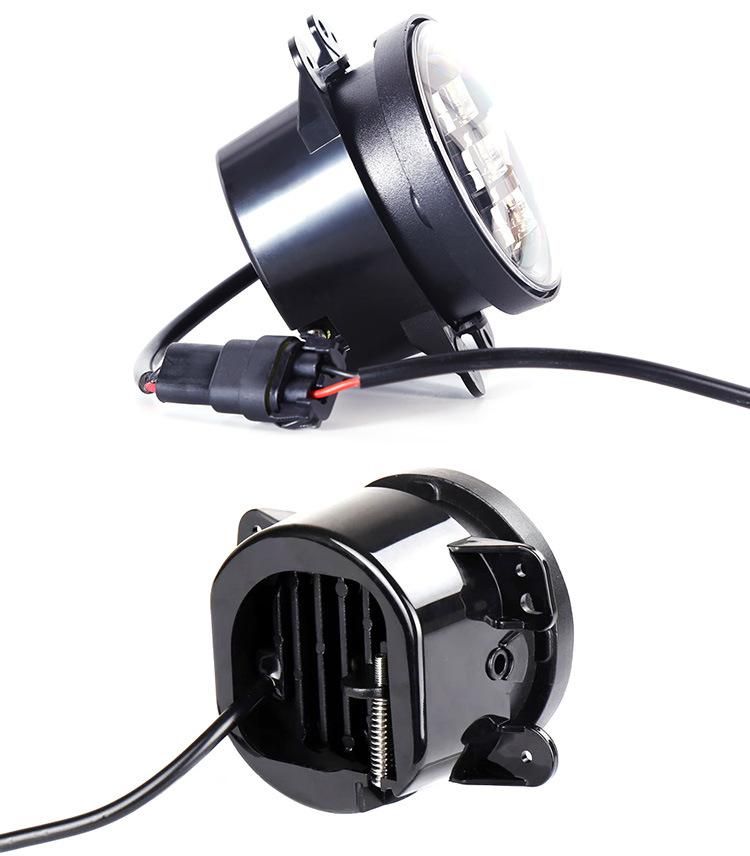Black Chrome LED Passing Driving Lamps for Jeep Wrangler Jk 30W 4" LED Fog Light