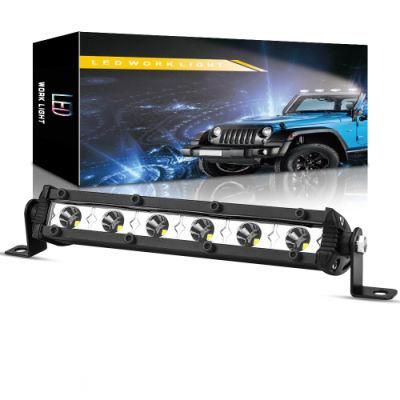 Dxz 3030 Light Bar 6000K Single Row 12-24V 18W 6LED Work Light Auto Parts Car Accessories Spotlight