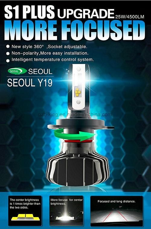 4500lm S1 Plus H11 Car LED Headlight