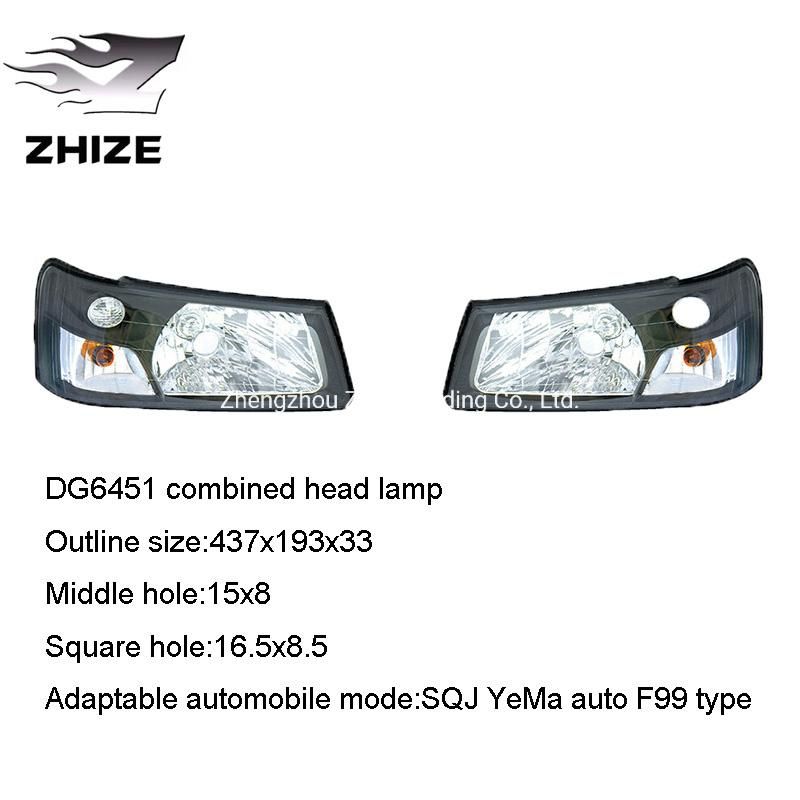 Original Parts Combined Head Lamp for Dong Gang D G 6451