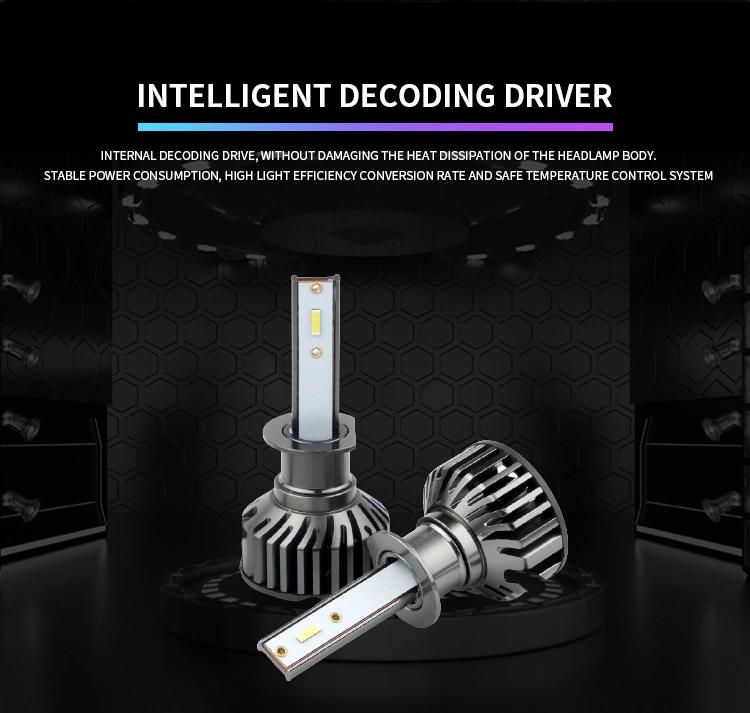 Minif2 Auto Lighting System Car Bulbs 4500lm 60W White Beam Automotive LED Chip LED Headlight H4 9005 9006 H7 H11