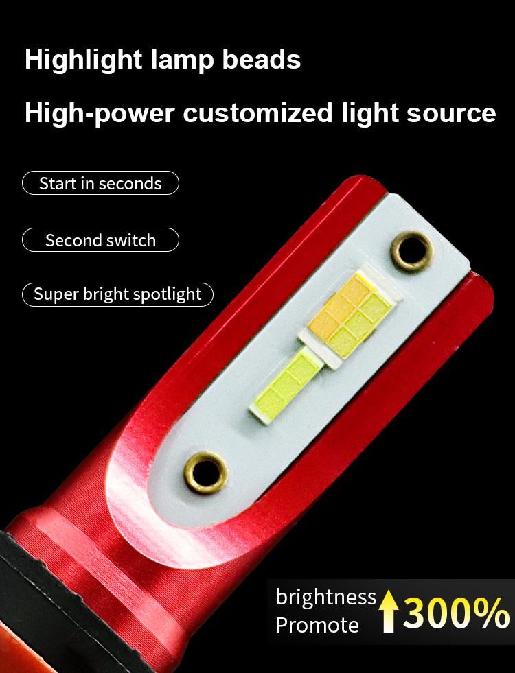 Tricolor Auto Headlights H1 H4 H7 H11 9005 9006 9012 Car LED Headlight Auto Bulbs Three Color 35W 12V