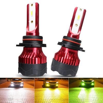 High Power 2PCS K5 Strobe 3000K 6000K 8000K LED H7 H4 H1 H11 9005 Auto Car LED Headlight Bulbs 12000lm 80W/Pair 1860 Csp Chips Automotive Lamps