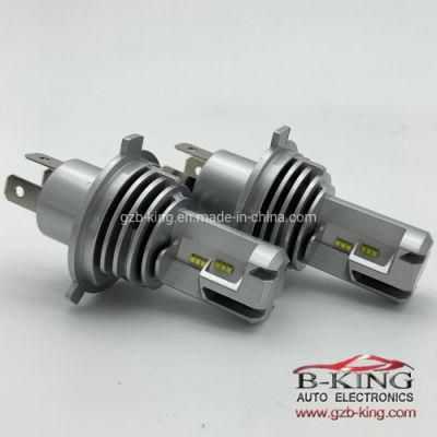 Auto Lamps Mini H4 5000lm 55W Zes Chips Plug and Play White Car LED Headlight