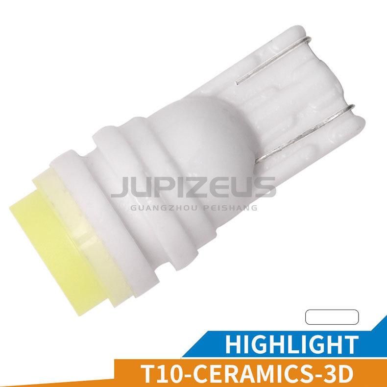 Hot Sale DC12V T10 Ceramics Base White Car Auto W5w LED Number Plate Trunk Light Bulb