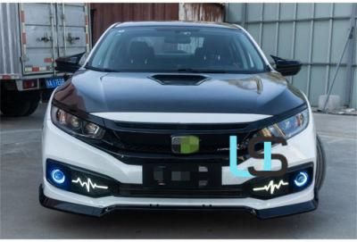 OEM DRL Fog Driving Lamps Front Bumper Auto Brake Reverse Turn Signal Daytime Running Light for Honda Civic 2016-2018