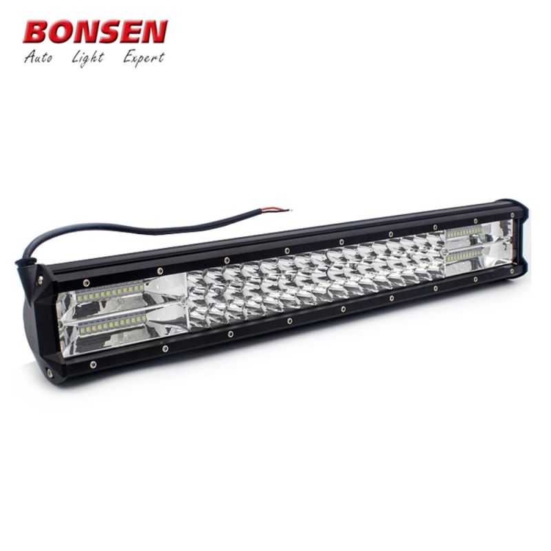 216W 3 Row High Power 20inch Triple Row off Road SMD 3030 Truck LED Work Light Bar for Car
