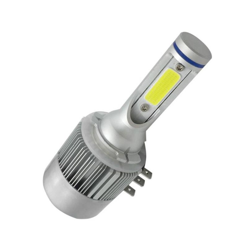 2PCS H15 H4 LED H7 H11 H1 H3 9006 Hb3 C6 Auto Car Headlight 72W 7600lm High Low Beam Automobiles Lamp White 6000K Bulb