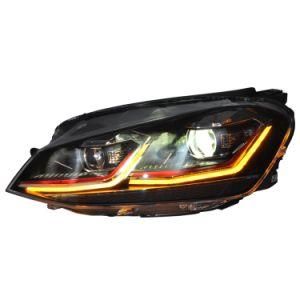 Automotive Lamps Biled Projector Lens LED Headlight Volkswagen Golf 7.5 Style