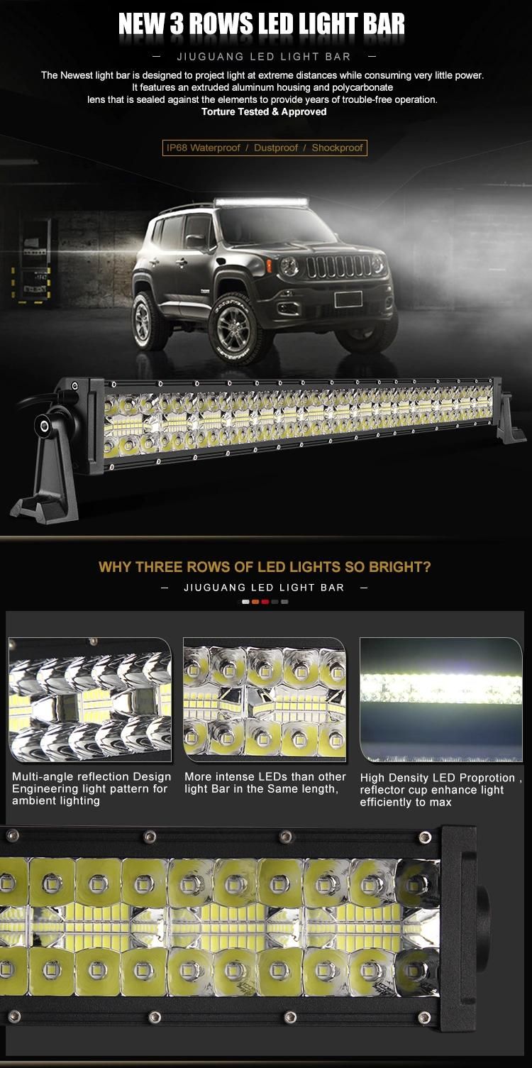 Super Bright Car Parts 12V 22" 32" 42" 24volt LED Bar, Offroad 4X4 Aurora Car LED Light Bar Truck