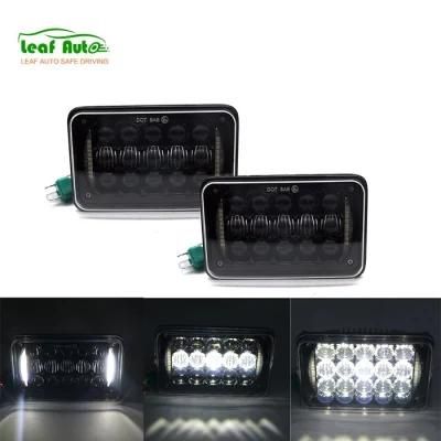 High Low Beam 12V 60W LED Lights Square Offroad Lamps for Jeep Ford Trucks 4X6&quot; LED Sealed Beam Headlights