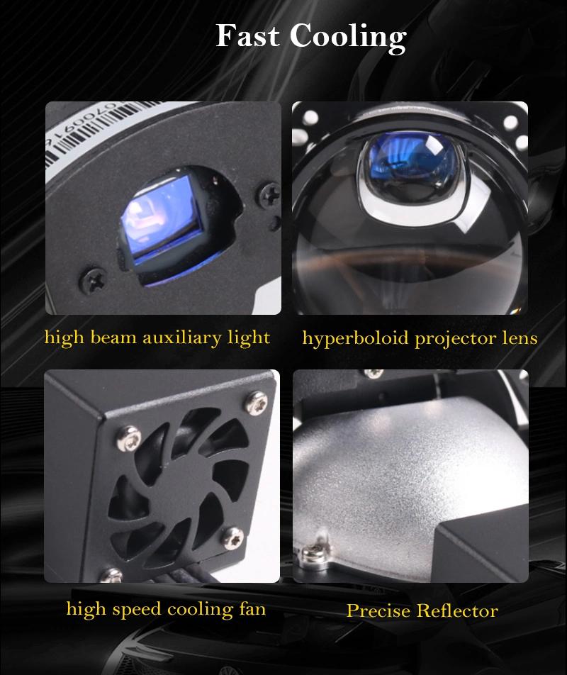 Sanvi 3.0 Inch Lk+ Automotive Lighting System 58W 58W 5500K Super Brightness Car Headlight Bi LED Projector Lights Canada Australia Hot Sale Auto Lamps