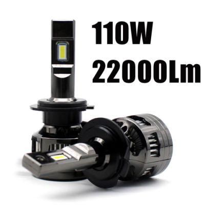 F3s Flip Chip High Lumen 110W 22000lm High and Low Beam H4 LED Headlight H7 LED Headlight Bulb H11 LED Headlight Bulb