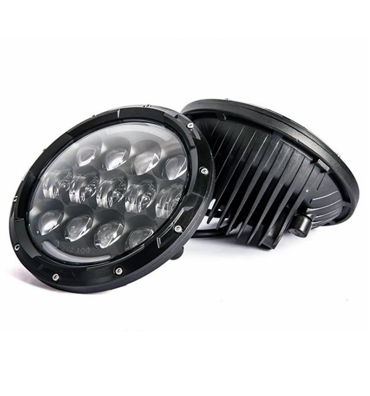 Super Bright White/ Amber Turn Signal DRL 7" Headlamp for Jeep Wrangler Jk Tj Cj Motorcycle105W 7 Inch Round LED Headlight