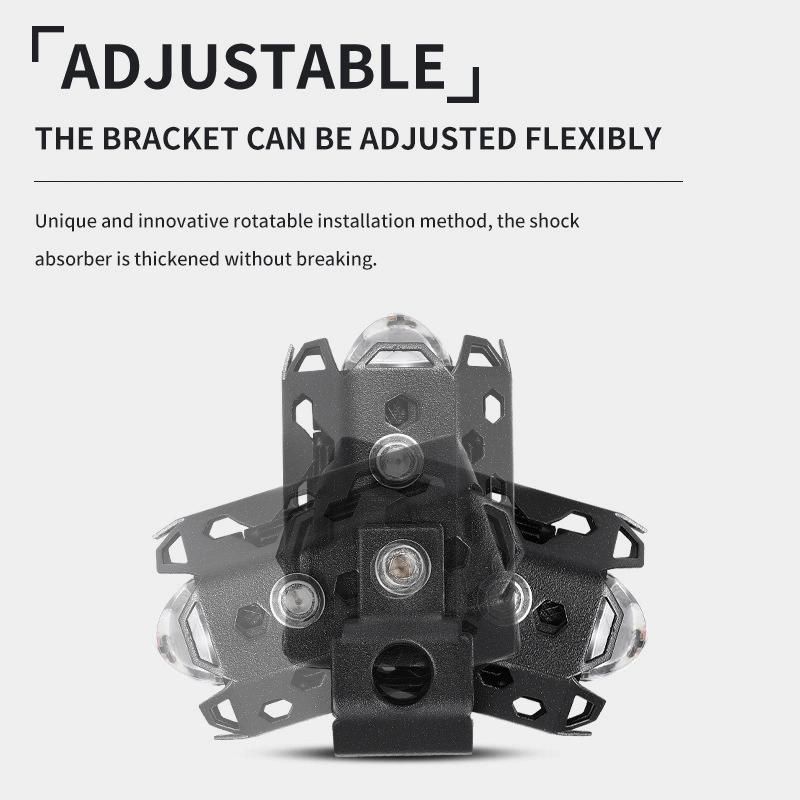 Underbody Round Square Aluminum LED Motorcycle Universal Turn Signal Head Turning Front Tail Auxiliary Decoration Direction Sportlight Headlight