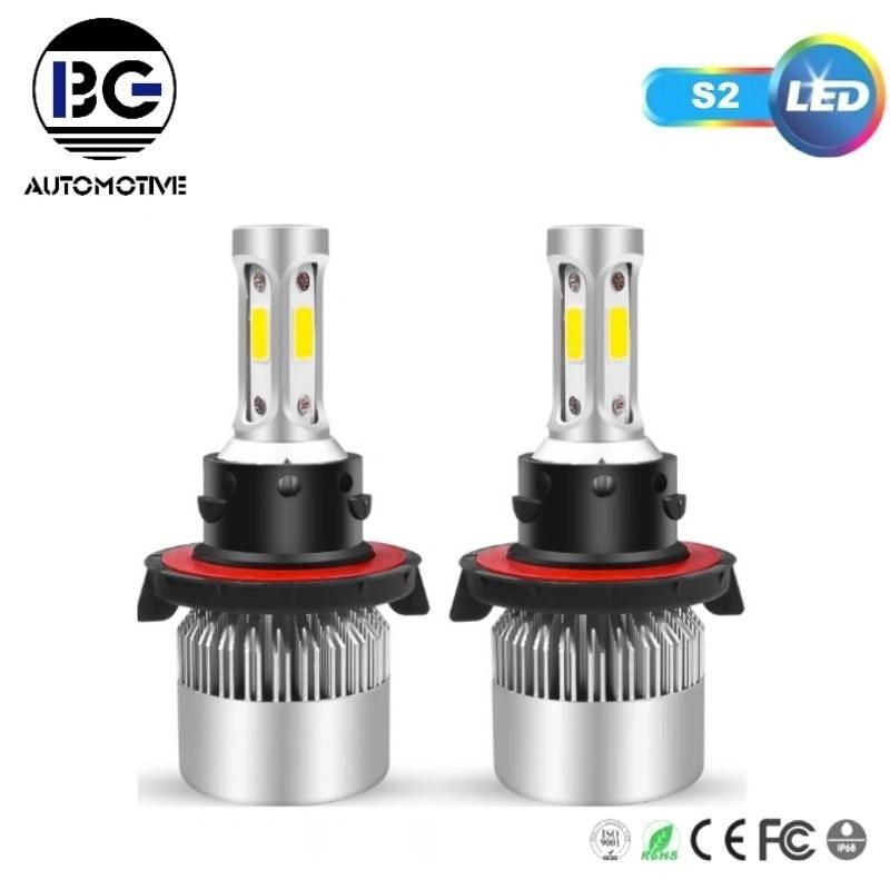 S2 Car Light LED Headlights Automotive LED Light Bulb H7 H4 9005 9004 36W 6000K 8000lm