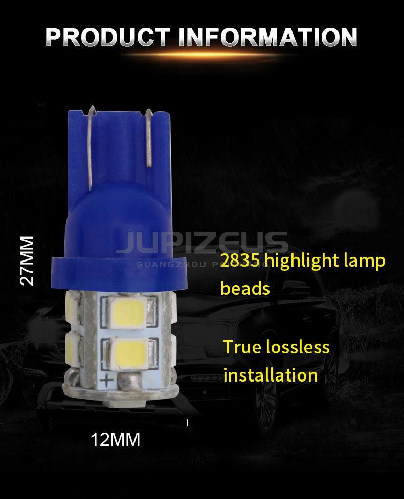 Auto Light Bulb Lamp 10 SMD LED T10 Wedge W5w 194 White Car Side Lights T10 LED on Sale