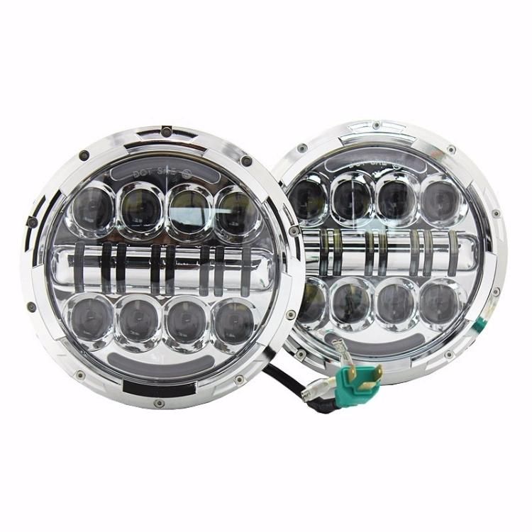7 Inch Round Headlight for Wrangler Harley with DRL Turn Signal Jeep 7" 80W Headlights