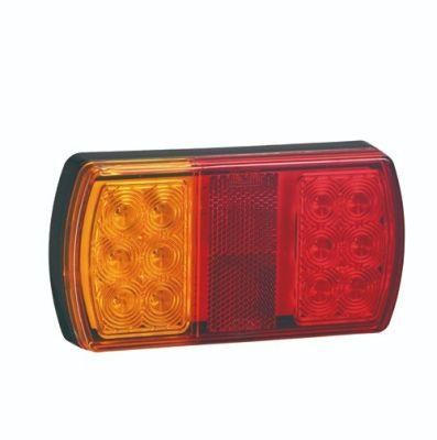 E4 12V Submersible Marine Boat Rear Indicator Stop Tail No Plate Reflector Truck Trailer Tail Lights