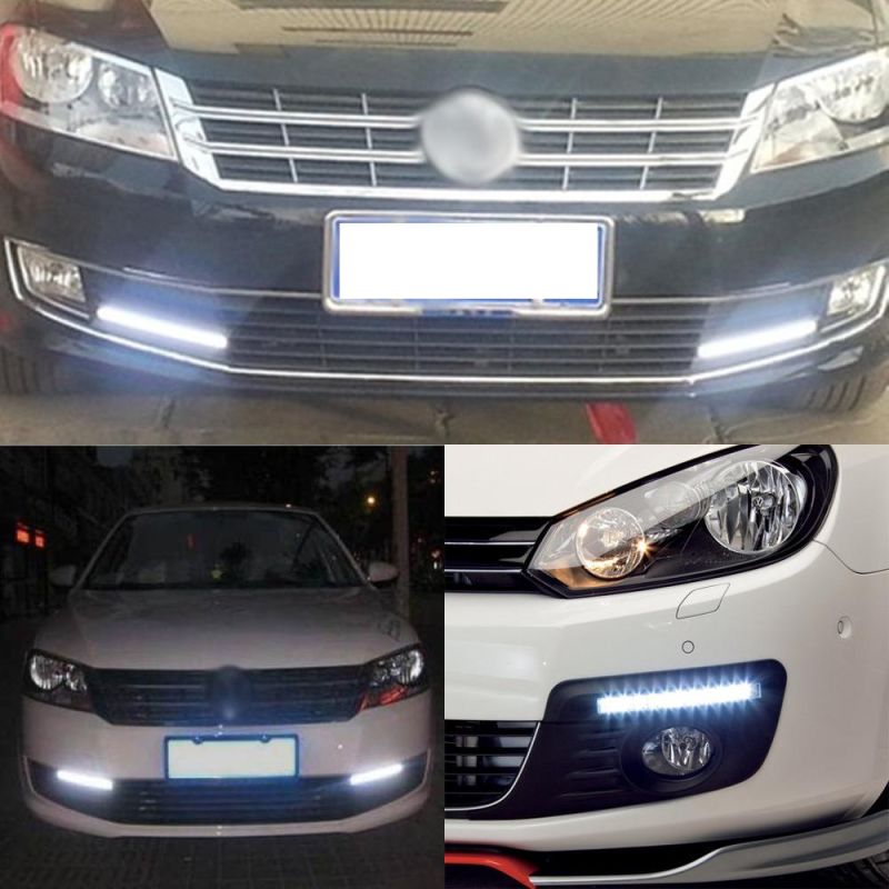 Mengqisen 17cm Daytime Running Light COB Car Daytime Running Light LED Super Bright Driving Light Bar Mk-040