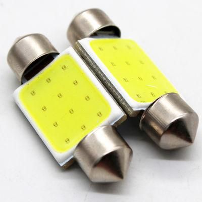 31mm 36mm 39mm 42mm C5w Durable DC12V COB Filament LED Festoon Dome License Glass Lights Reading Lamp