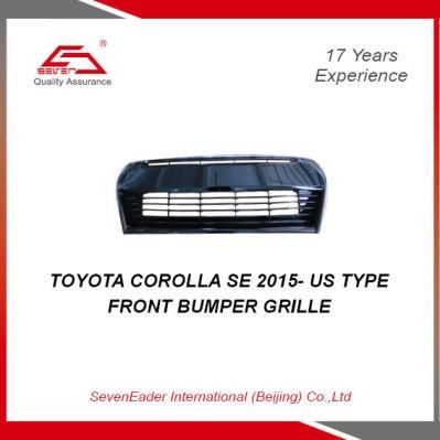 Car Spare Parts Front Bumper Grille for Toyota Corolla Se 2015- Us Type
