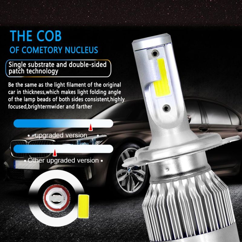 Auto Lamps C6 COB LED Light Bulb 36W 8000lm 6000K LED Car Light Factory Whole Sale