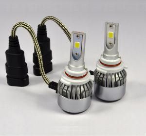 LED Headlight Conversion Kits 9005/Hb3 Automotive Headlight Bulbs for Cars Replacement 2 PCS 4300K 6000K Cool White COB Chips Waterproof