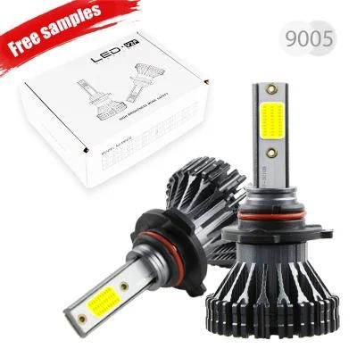 V2f 9006 2500lumen 20W LED Light Bulb Car 9004 H4 H7 9005 Luces 9012 9007 H13 D2s Projector Lens LED Headlight 9006 9005