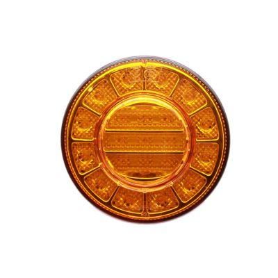 Manufacturer 4.5 Inch Round 10-30vled Truck Trailer Indicator Stop Reverse Signal Tail Lamp Bus Tail Lights Auto Light