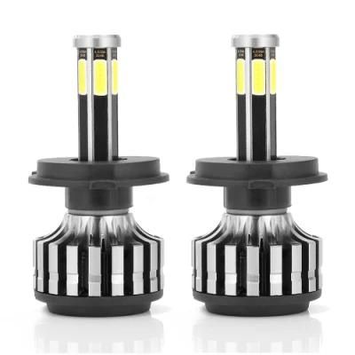 Powerful 6 Sides H7 LED Car Headlight Bulbs 3000K 6000K 8000K 6000lm COB LED Headlights Auto Lighst Bulbs for Cars X6s Car Styling New Product